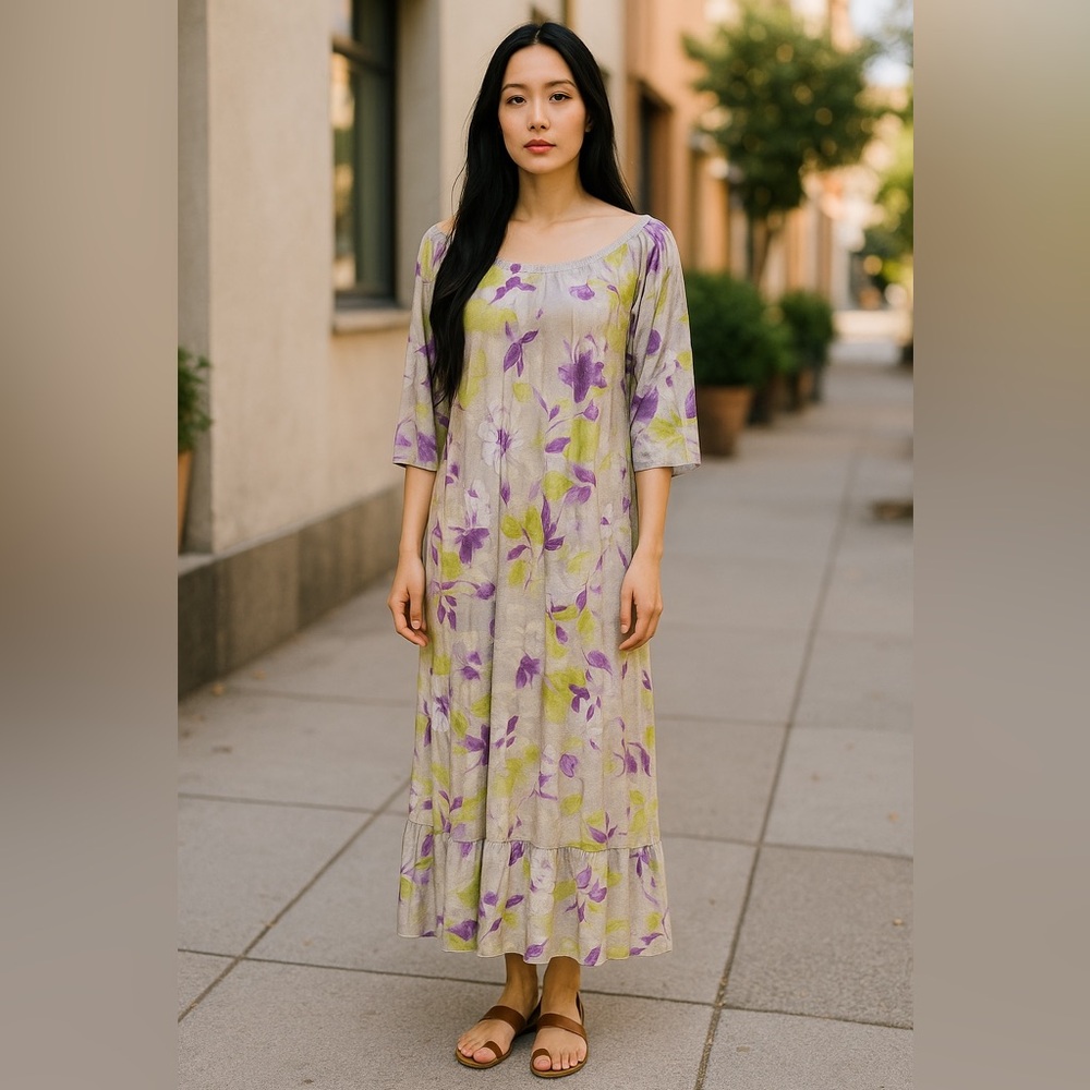NWT Simply Vera Vera Wang Womens Sleepwear Radiance Long Dress Pajama Size S